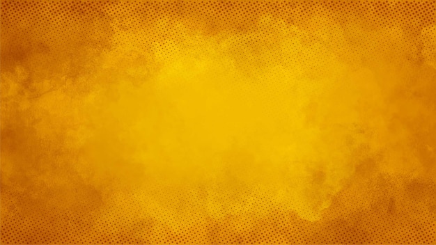 Gele achtergrondontwerp met halftone-ontwerp