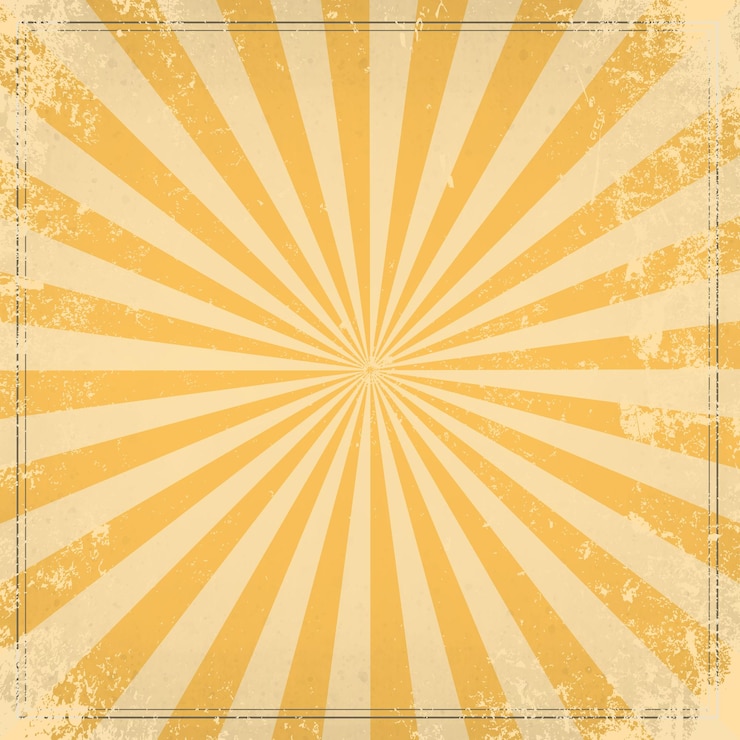 Vector gele en beige kleur burst achtergrond. zonlicht retro achtergrond. fantasie vectorillustratie.