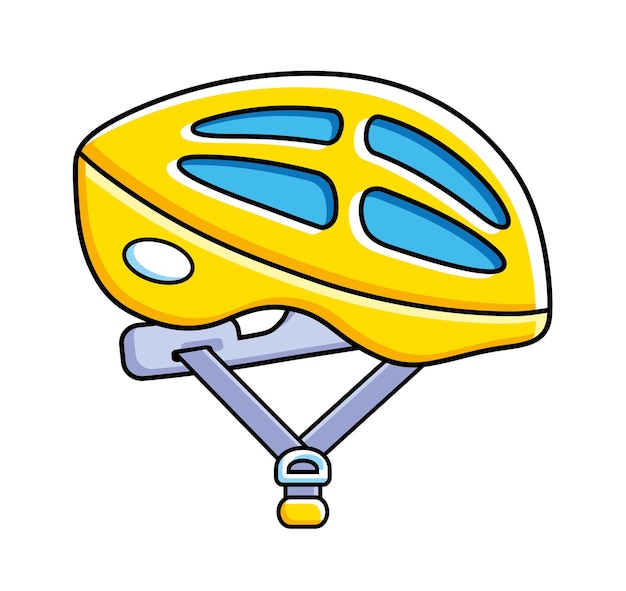 Gele fietshelm