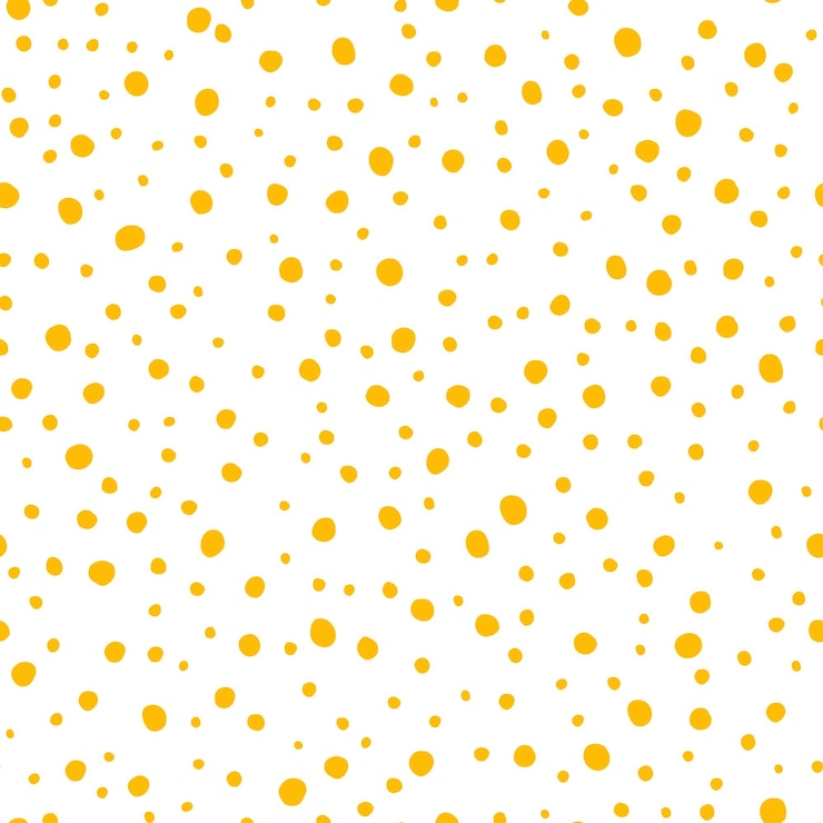 Vector gele stippen naadloze patroon met witte achtergrond.