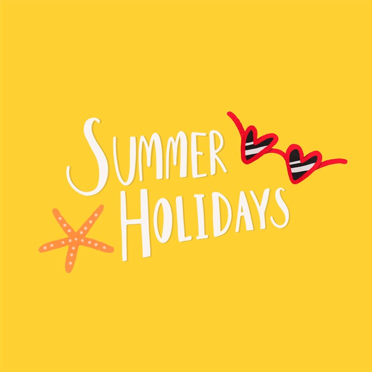 Vector gele zomervakantie ontwerp vector