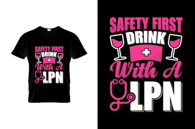 Gelicentieerd praktisch T-shirtontwerp voor verpleegsters of LPN-posterontwerp of LPN-shirtontwerp