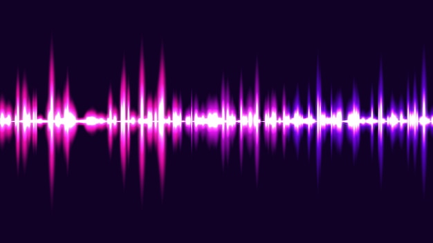 Geluidsgolf Audio-opname Abstracte vector achtergrond