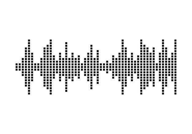 Vector geluidsgolven vector pictogram illustratie