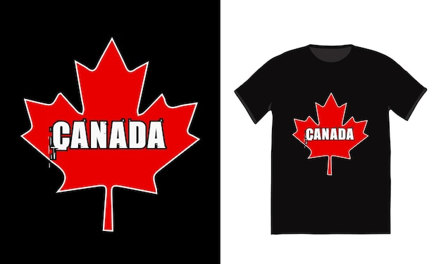Gelukkig Canada dag t-shirt ontwerp