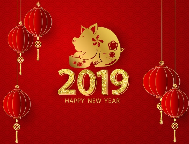 Gelukkig chinees nieuw jaar 2019