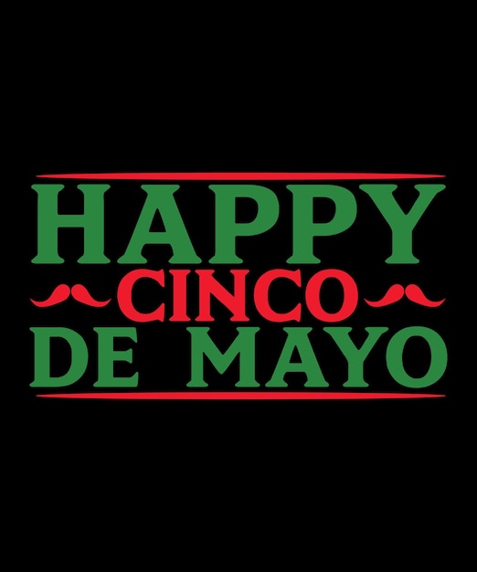 Gelukkig Cinco de Mayo partij mannen vrouwen jeugd tshirt ontwerp