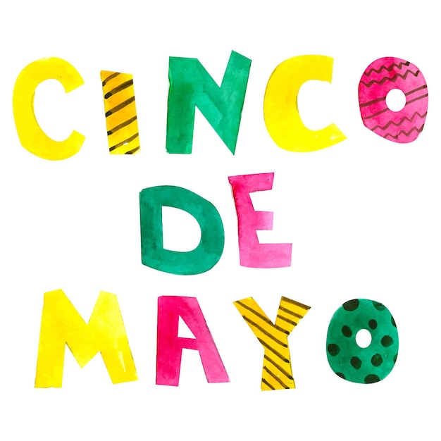 Gelukkig Cinco de Mayo voor de viering van Mexico