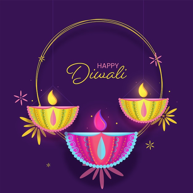 Gelukkig diwali-concept