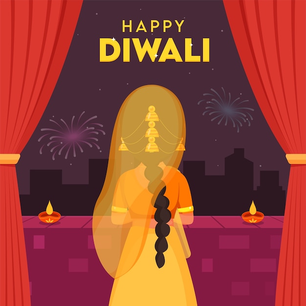 Gelukkig diwali-concept