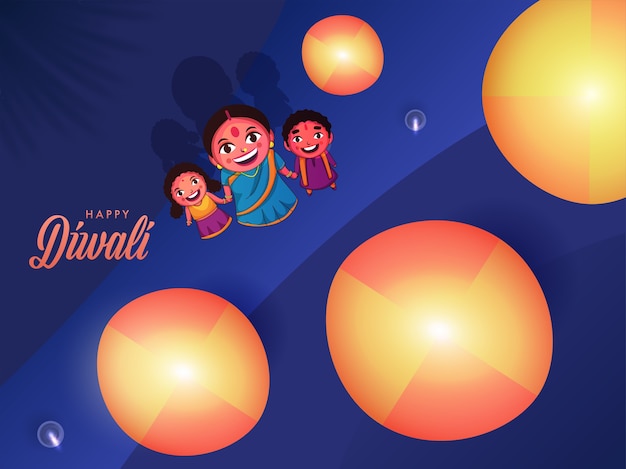 Gelukkig diwali-concept