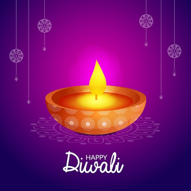 Gelukkig Diwali-festival creatief ontwerp