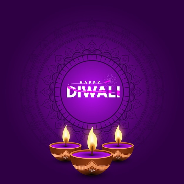 gelukkig diwali hindoe feest social media post design groetekaart banner