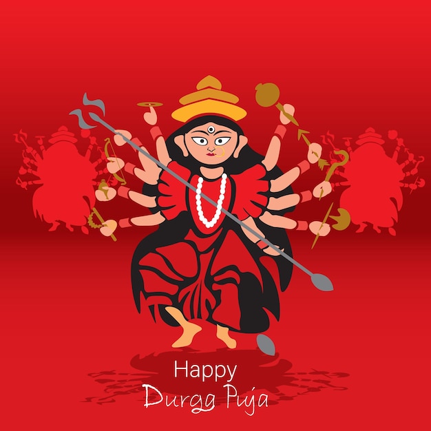 Gelukkig durga puja