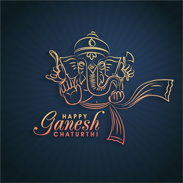Gelukkig Ganesh Chaturthi achtergrond