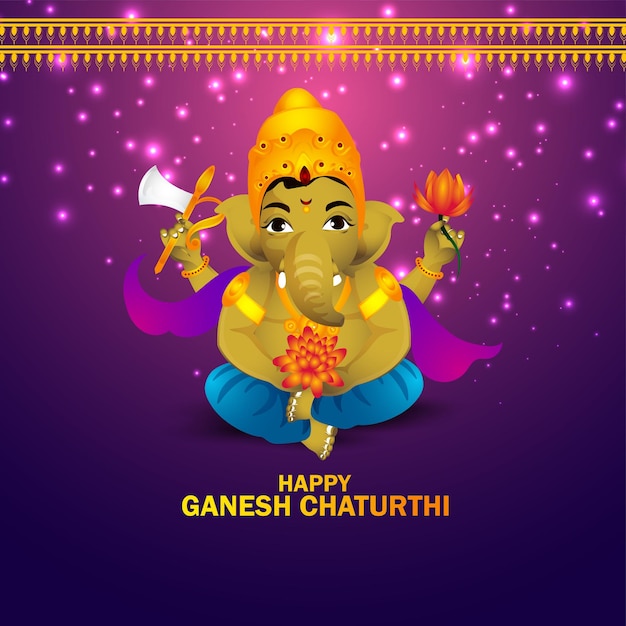 Gelukkig Ganesh Chaturthi achtergrond