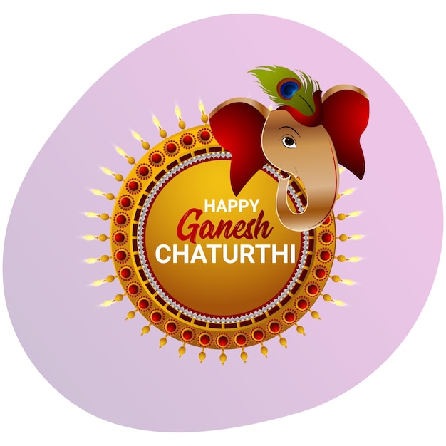 Gelukkig ganesh chaturthi festival achtergrond