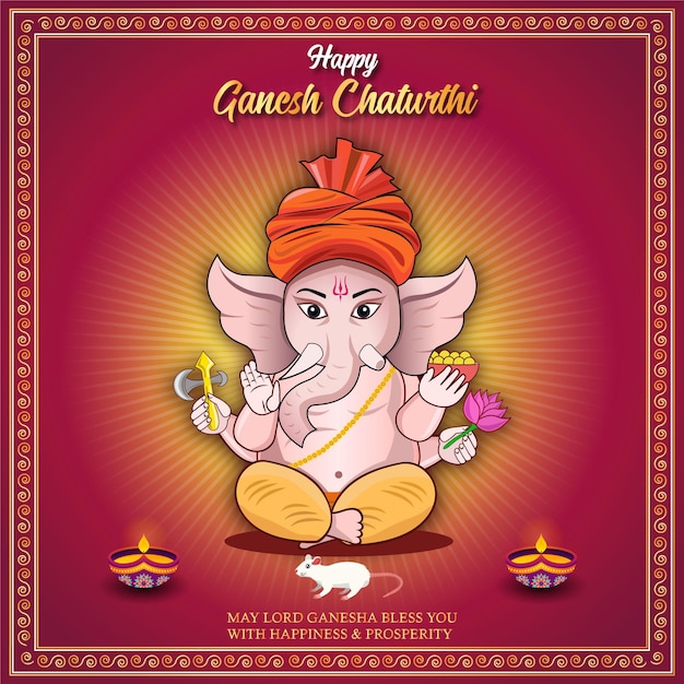 Vector gelukkig ganesh chaturthi