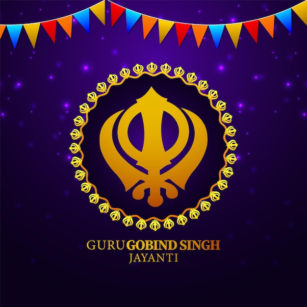 Gelukkig Guru Gobind Singh jayanti