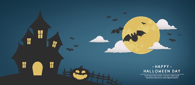 Gelukkig halloween dag vector ontwerp