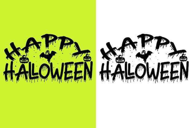 Gelukkig Halloween nacht tshirt ontwerp