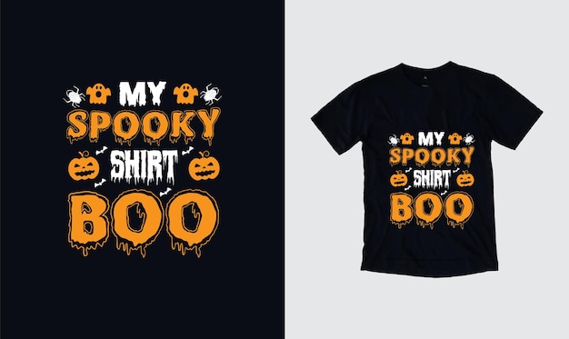 Vector gelukkig halloween-t-shirt