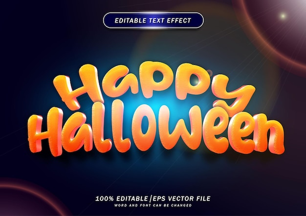 Gelukkig halloween-teksteffect