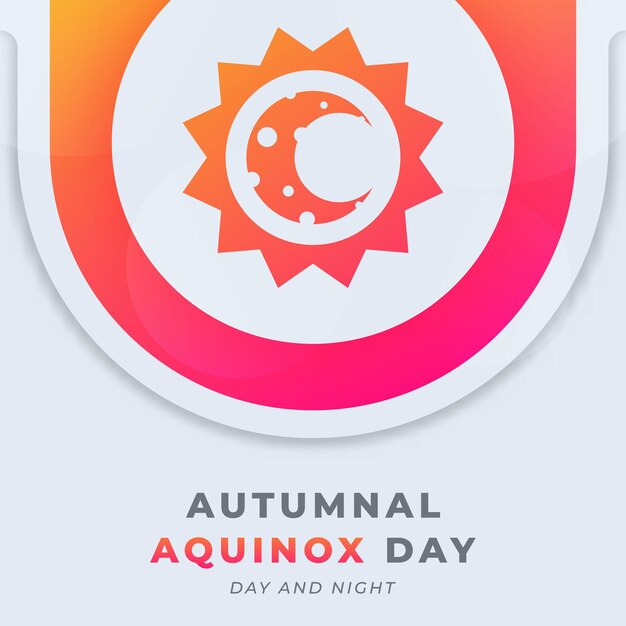 Gelukkig herfst equinox dag vector ontwerp illustratie voor achtergrond poster banner reclame
