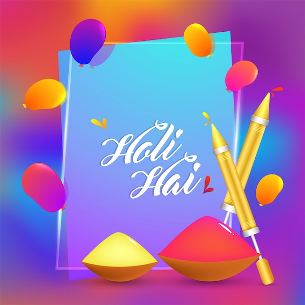 Gelukkig Holi-feestontwerp.