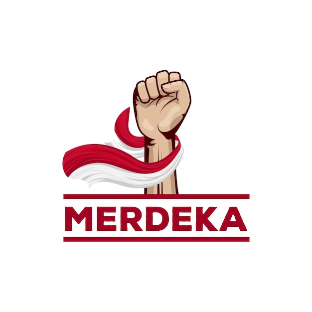 Gelukkig Indonesië onafhankelijkheidsdag afbeelding ontwerp Indonesië merdeka afbeelding ontwerp