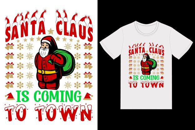 Gelukkig kerst T-shirtontwerp