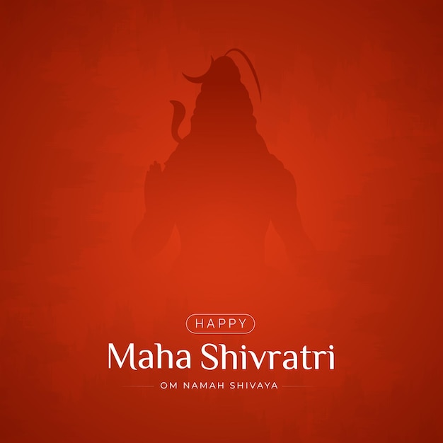 Gelukkig Maha Shivaratri Social Media Post-ontwerp