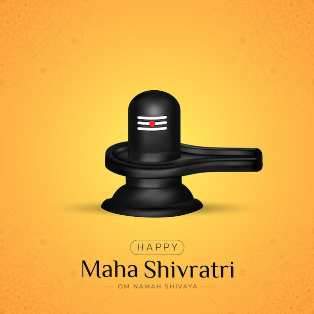 Gelukkig Maha Shivaratri Social Media Post-ontwerp