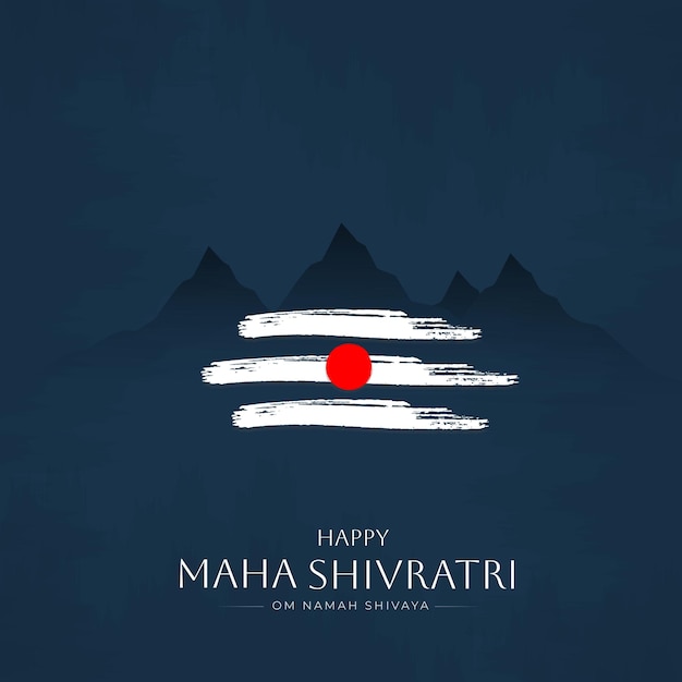 Gelukkig Maha Shivaratri Social Media Post-ontwerp