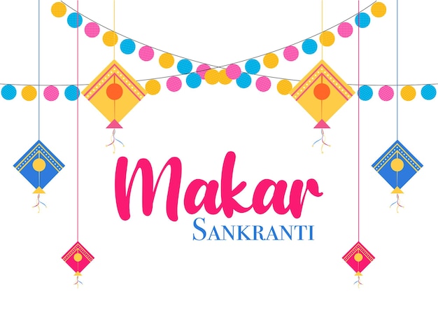 Gelukkig Makar Sankranti religieus festival van India