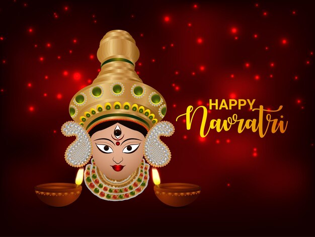 Gelukkig navratri indisch festivalviering