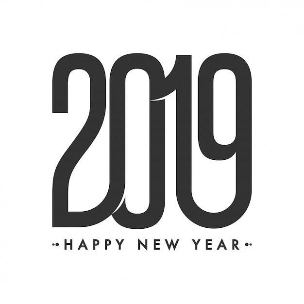 Gelukkig Nieuwjaar 2019 achtergrond.