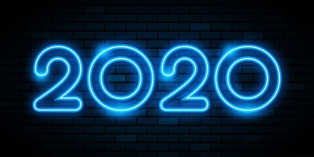 Gelukkig nieuwjaar 2020. wenskaart. abstract. .