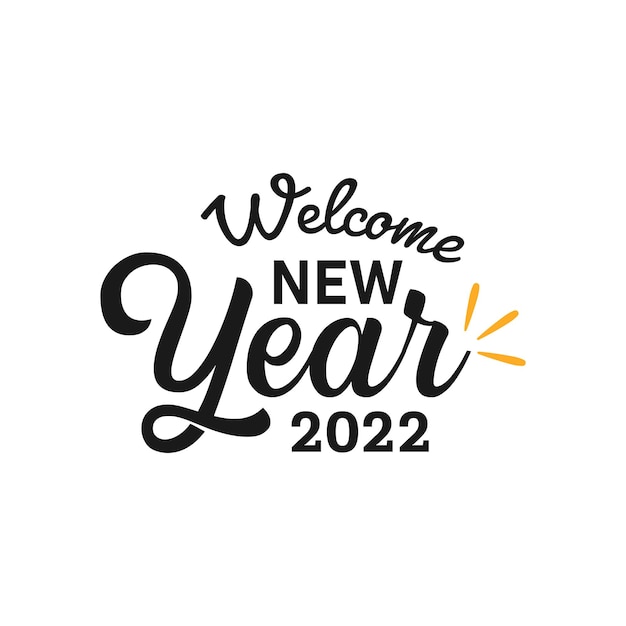 Gelukkig nieuwjaar 2022 belettering