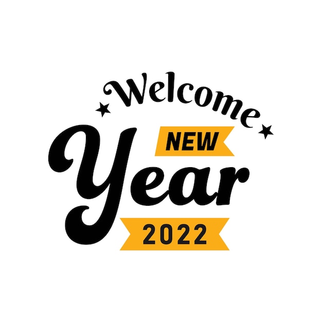 Gelukkig nieuwjaar 2022 belettering