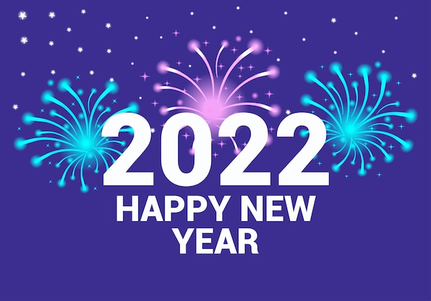 Vector gelukkig nieuwjaar 2022