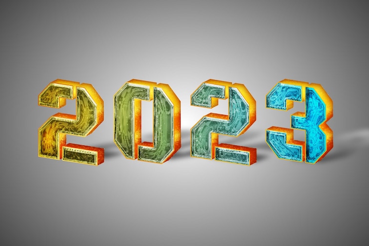 Vector gelukkig nieuwjaar 2023 015824