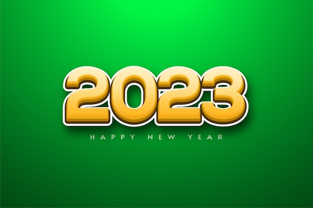 Vector gelukkig nieuwjaar 2023 achtergrond illustraties
