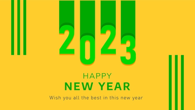 gelukkig nieuwjaar 2023 feest met vrolijke kleuren, begin januari. welkom nieuwjaar 2023