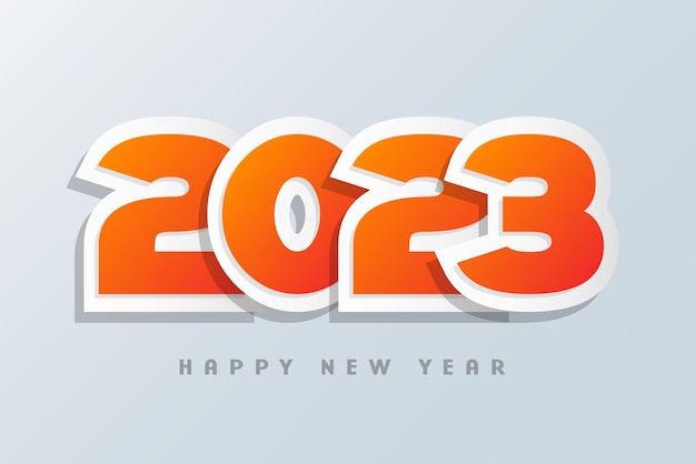 Gelukkig Nieuwjaar 2023 Groet banner logo ontwerp