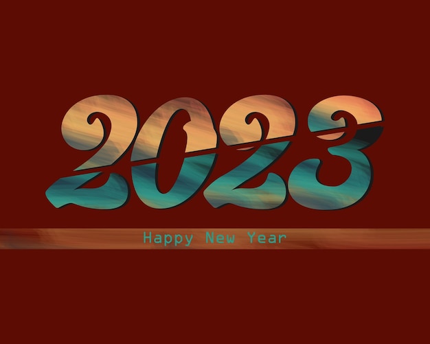 Gelukkig nieuwjaar 2023 ontwerp