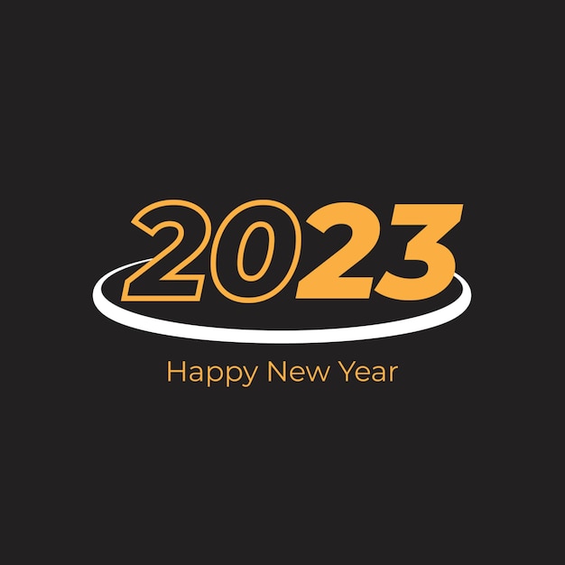 Gelukkig nieuwjaar 2023, post teksteffect, 2023 social media banner