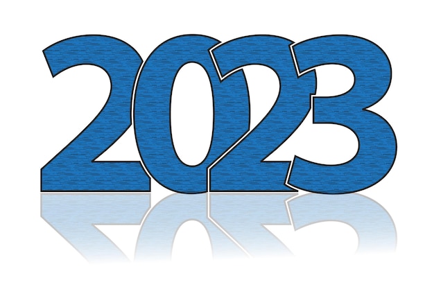 Vector gelukkig nieuwjaar 2023