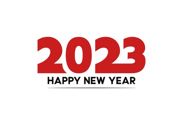 Vector gelukkig nieuwjaar, 2023
