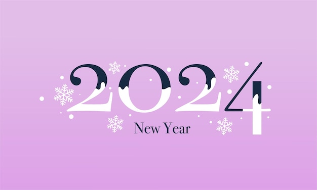 Gelukkig nieuwjaar 2024 viering vakantie achtergrond vector